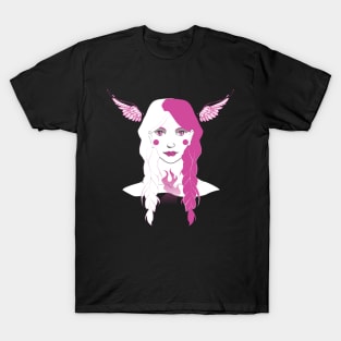 Pink Flame Lady T-Shirt